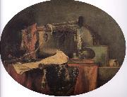 Jean Baptiste Simeon Chardin Military ceremonial instruments oil